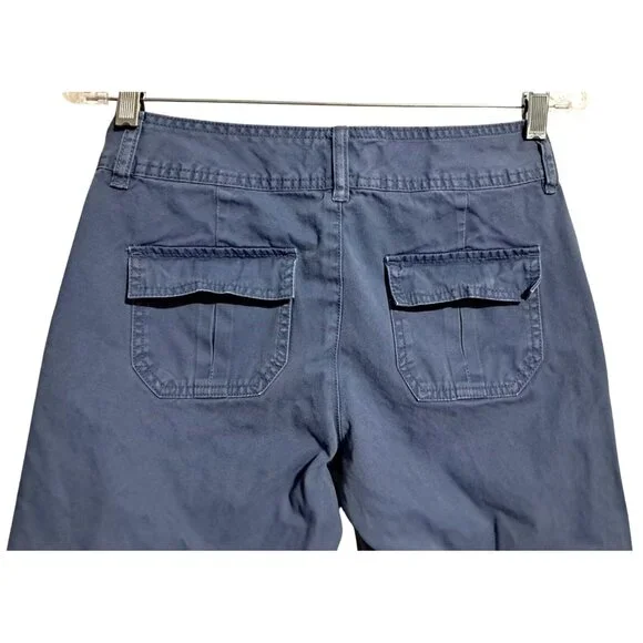 Old Navy Wide Leg Pants Womens Size 2 Blue 100% Cotton Lightweight Comfortable C - Picture 7 of 9